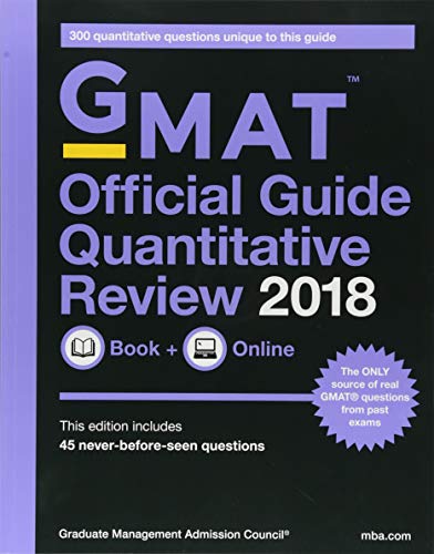 Stock image for GMAT Official Guide Quantitative Review 2018 for sale by Better World Books