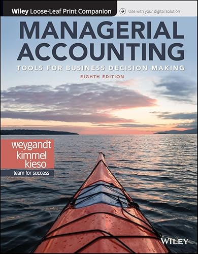 Beispielbild fr Managerial Accounting: Tools for Business Decision Making zum Verkauf von BooksRun