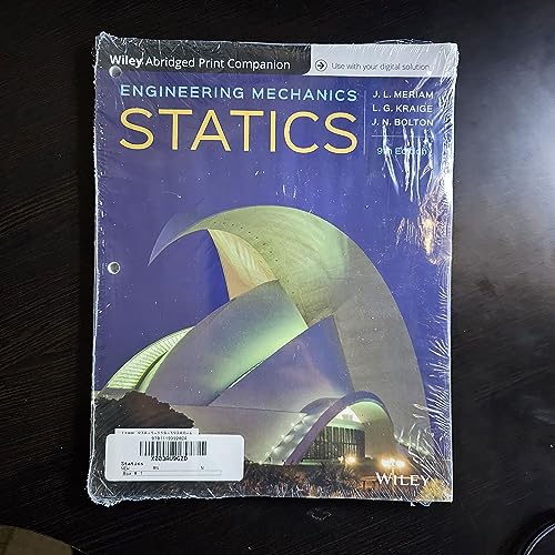 Stock image for Wiley Abridged Print Companion for Engineering Mechanics: Statics | 9th Edition for sale by Campus Bookstore