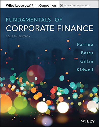 Beispielbild fr Fundamentals of Corporate Finance, 4e WileyPLUS + Loose-leaf zum Verkauf von BOOKER C