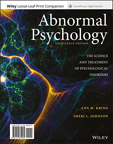 Imagen de archivo de Abnormal Psychology: The Science and Treatment of Psychological Disorders a la venta por The Book Cellar, LLC