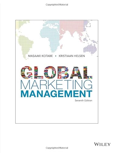9781119398332: Global Marketing Management, 7th Edition