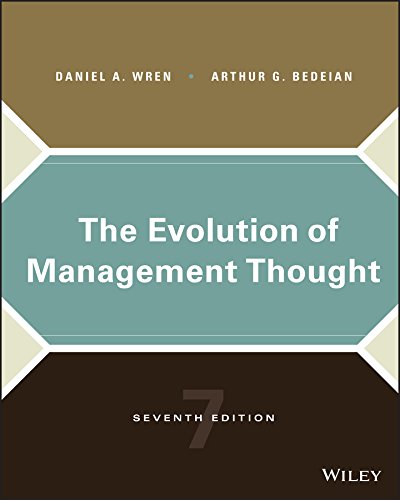 Imagen de archivo de The Evolution of Management Thought a la venta por BooksRun