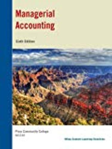 Imagen de archivo de Managerial Accounting: Tools for Business Decision Making, 7th Edition a la venta por HPB-Red