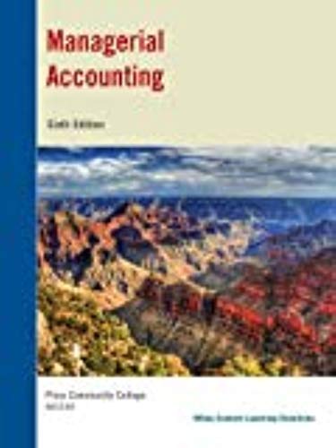 Stock image for Managerial Accounting: Tools for Business Decision Making, 7th Edition for sale by HPB-Red