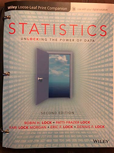 Beispielbild fr STATISTICS - Unlocking the Power of Data - Second Edition zum Verkauf von BooksRun