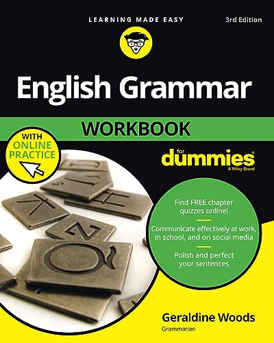 Imagen de archivo de English Grammar Workbook for Dummies with Online Practice a la venta por Better World Books: West