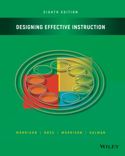 Imagen de archivo de Designing Effective Instruction a la venta por SecondSale