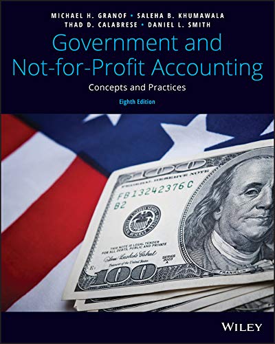Imagen de archivo de Government and Not-for-Profit Accounting: Concepts and Practices a la venta por BooksRun