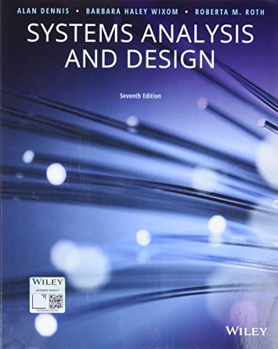 9781119496489: Systems Analysis and Design