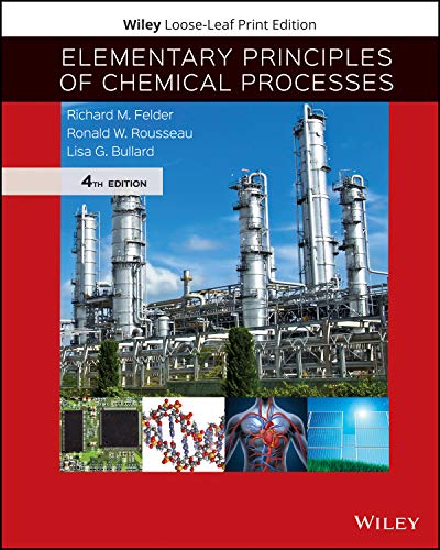 Beispielbild fr Elementary Principles of Chemical Processes zum Verkauf von Textbooks_Source