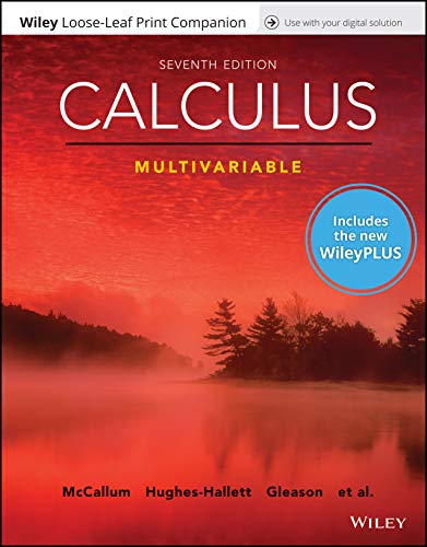 Beispielbild fr Calculus: Multivariable, WileyPLUS NextGen Card with Loose-leaf Set: Multivariable zum Verkauf von Ergodebooks