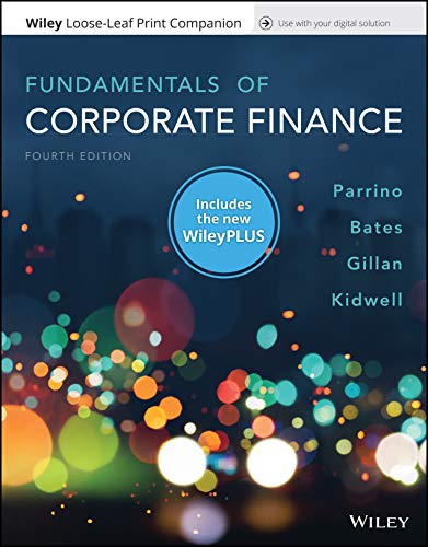 Imagen de archivo de Fundamentals of Corporate Finance, 4e WileyPLUS Card with Loose-Leaf Print Companion Set a la venta por GoldenWavesOfBooks