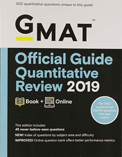 Beispielbild fr GMAT Official Guide Quantitative Review 2019 zum Verkauf von Better World Books