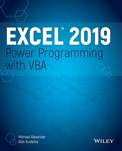 Stock image for Excel 2019 Power Programming with VBA Format: Paperback/WebSite Associated w/Book for sale by INDOO