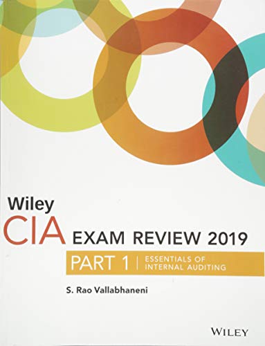 Beispielbild fr Wiley CIA Exam Review 2019, Part 1: Essentials of Internal Auditing zum Verkauf von Buchpark