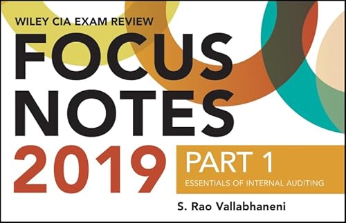 Beispielbild fr Wiley CIAexcel Exam Review Focus Notes 2019, Part 1: Essentials of Internal Auditing zum Verkauf von Studibuch