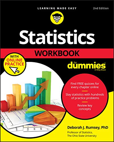 Imagen de archivo de Statistics Workbook For Dummies with Online Practice a la venta por HPB-Red