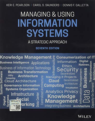 Beispielbild fr Managing and Using Information Systems: A Strategic Approach zum Verkauf von HPB-Red