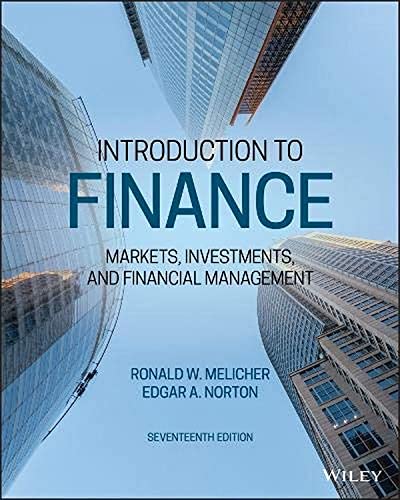 

Introduction to Finance: Markets, Investments, and Financial Management