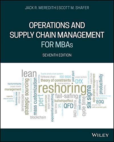 Beispielbild fr Operations and Supply Chain Management for MBAs zum Verkauf von kelseyskorner