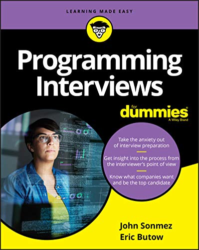 Beispielbild fr Programming Interviews for Dummies zum Verkauf von Better World Books