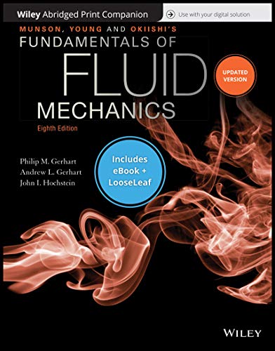 Stock image for Munson, Young and Okiishki's Fundamentals of Fluid Mechanics, 8e Abridged Print Companion and Wiley E-Text Reg Card Set for sale by SecondSale