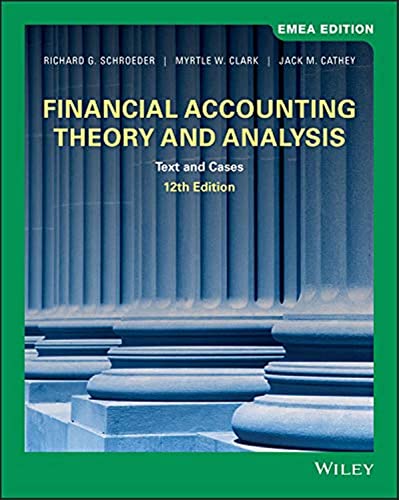 Imagen de archivo de Financial Accounting Theory and Analysis a la venta por Blackwell's