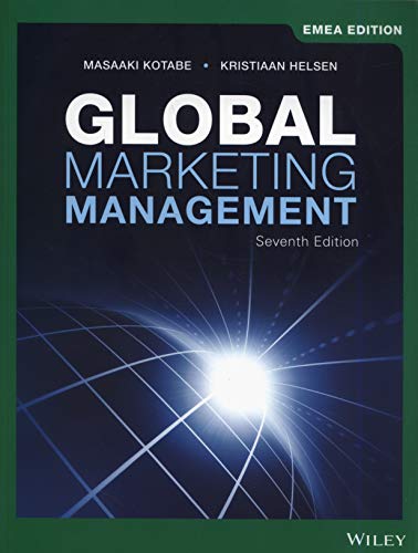 Imagen de archivo de Global Marketing Management a la venta por medimops