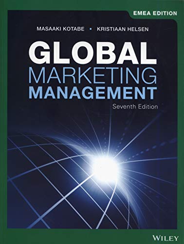 Stock image for Global Marketing Management for sale by medimops