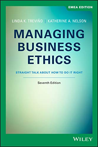 Imagen de archivo de Trevino, L: Managing Business Ethics a la venta por medimops