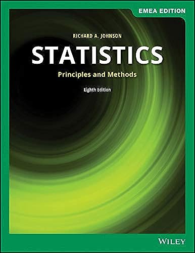 Stock image for Statistics: Principles and Methods for sale by Brook Bookstore