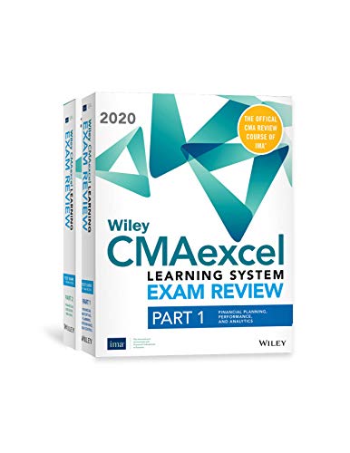 Beispielbild fr Wiley CMAexcel Learning System Exam Review 2020: Complete Set (2-year access) zum Verkauf von Mispah books