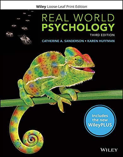 Beispielbild fr Real World Psychology, 3e WileyPLUS Card with Loose-leaf Set zum Verkauf von Textbookplaza