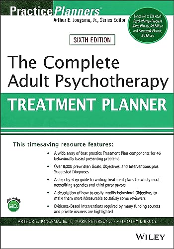 Imagen de archivo de The Complete Adult Psychotherapy Treatment Planner (PracticePlanners) a la venta por Campus Bookstore