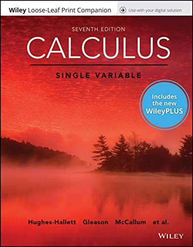 Imagen de archivo de Calculus, WileyPLUS NextGen Card with Loose-leaf Set Single Semester: Single Variable a la venta por Revaluation Books