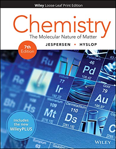 Imagen de archivo de Chemistry: The Molecular Nature of Matter, 7e WileyPLUS Card with Loose-Leaf Set Single Semester (Wiley Plus Products) a la venta por Revaluation Books