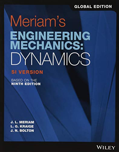 9781119665281: Meriam's Engineering Mechanics: Dynamics, Global Edition