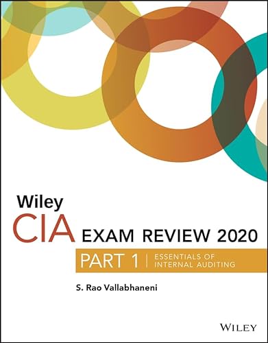 Stock image for Wiley CIA Exam Review 2020, Part 1: Essentials of Internal Auditing for sale by medimops