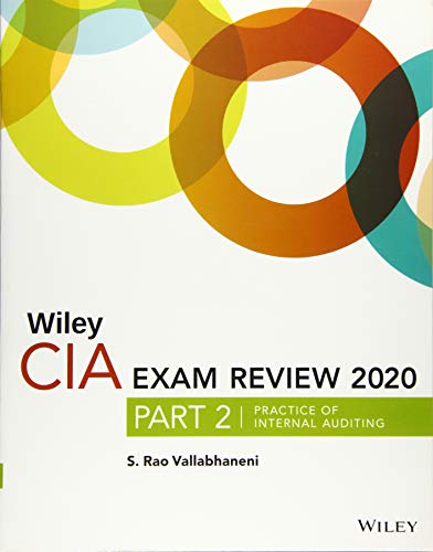 Beispielbild fr Wiley CIA Exam Review 2020, Part 2 : Practice of Internal Auditing zum Verkauf von Buchpark