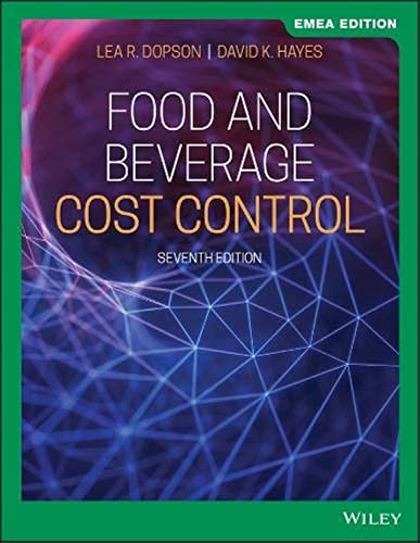 Imagen de archivo de Food and Beverage Cost Control a la venta por Blackwell's