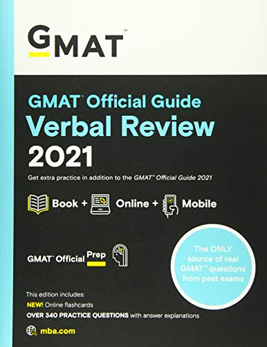 Stock image for GMAT Official Guide Verbal Review 2021, Book + Online Question Bank: Book + Online for sale by Your Online Bookstore