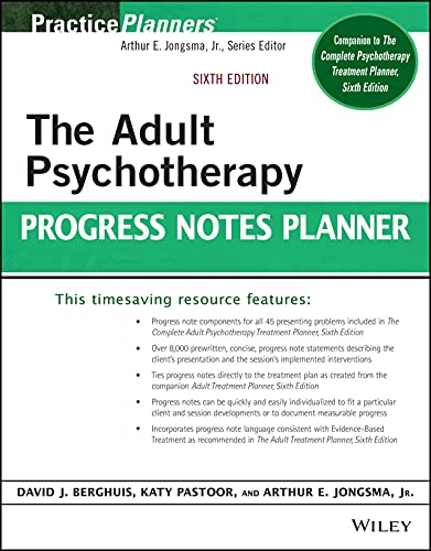 Stock image for The Adult Psychotherapy Progress Notes Planner for sale by Blackwell's