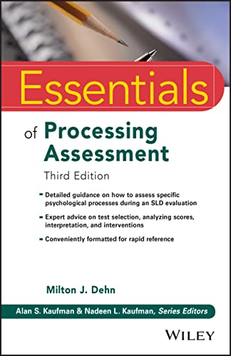 Beispielbild fr Essentials of Processing Assessment zum Verkauf von Blackwell's