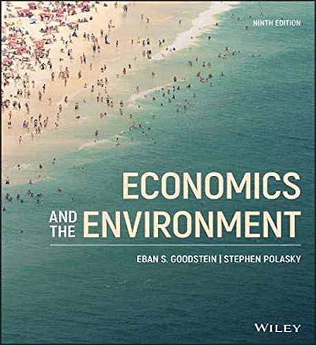 Beispielbild fr Economics and the Environment zum Verkauf von Books Puddle