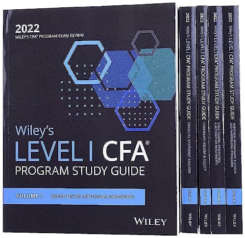 Stock image for Wiley's Level I CFA Program Study Guide 2022: Quantitative Methods & Economics / Financial Statement Analysis / Corporate Issuers & Equity / Fixed Income, Derivatives, & Alternative Investments / for sale by Revaluation Books