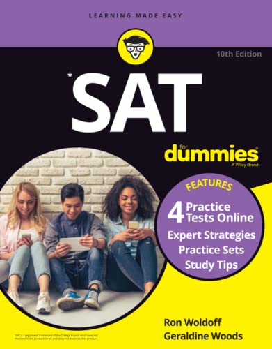 Imagen de archivo de SAT For Dummies: Book + 4 Practice Tests Online a la venta por SecondSale