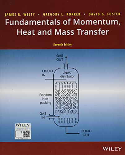 Stock image for Fundamentals of Momentum, Heat, and Mass Transfer for sale by Better World Books