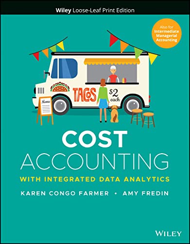 Imagen de archivo de Cost Accounting: With Integrated Data Analytics a la venta por Textbooks2go