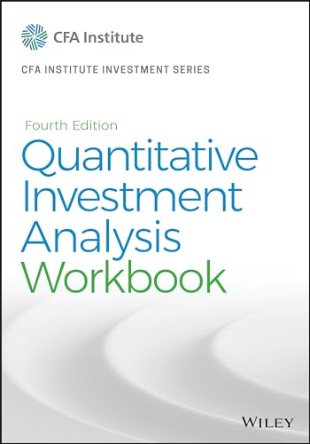 Beispielbild fr Quantitative Investment Analysis (Cfa Institute Investment Series, 127) zum Verkauf von BooksRun